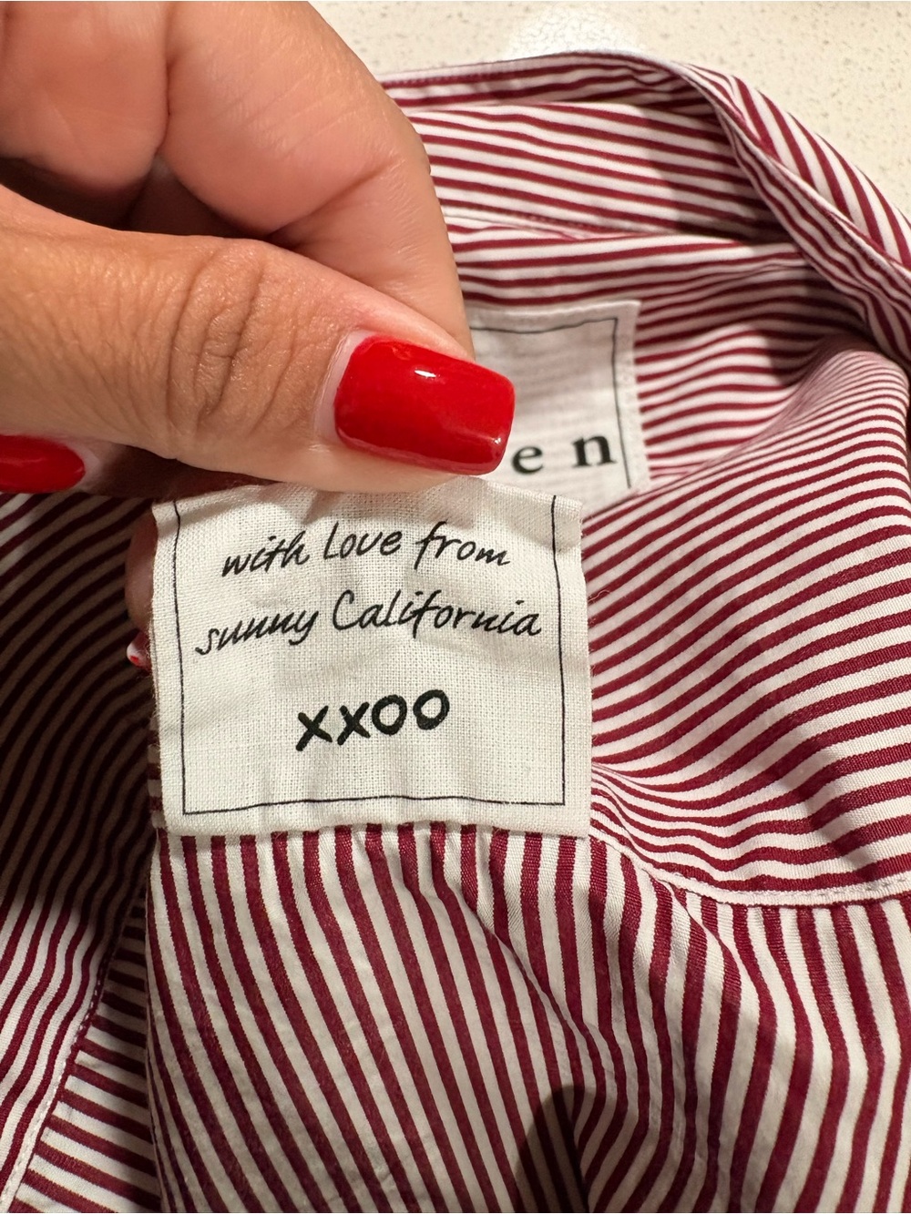 Frank & Eileen Burgundy Stripe Button-Down with Burgundy Bib tuxedo style - Picture 9 of 11